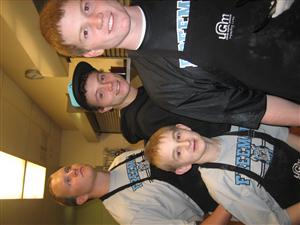 Wrestlers serving at Mission 